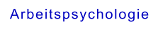 Arbeitspsychologie