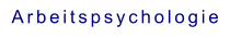 Arbeitspsychologie