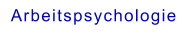 Arbeitspsychologie